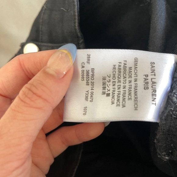 Saint Laurent pairs black jeans flares - Picture 6 of 6